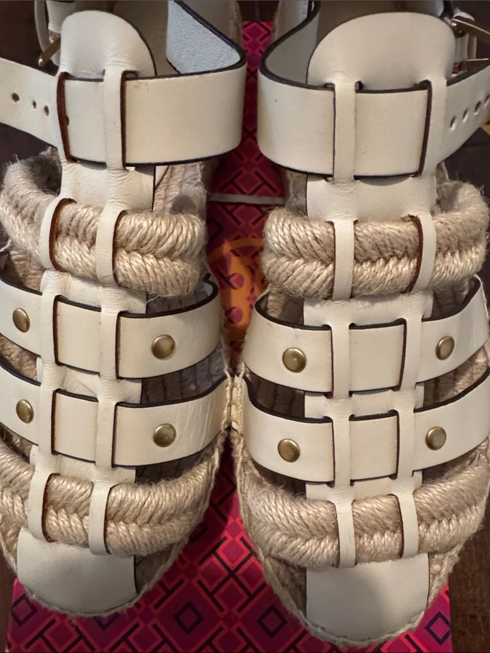 Tory Burch Fisherman Espadrille Platform Sandals with Braided Rope Detail